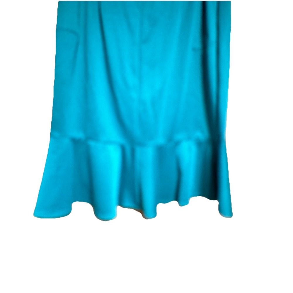 Bold Elements Skirt Ruffle Elastic Stretch Xl 27" Long NEW  Dark Teal‎ - Picture 6 of 8